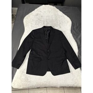 Bonobos Blazer Jacket Wool Standard Fit Black Size 42S 2 Button Formal